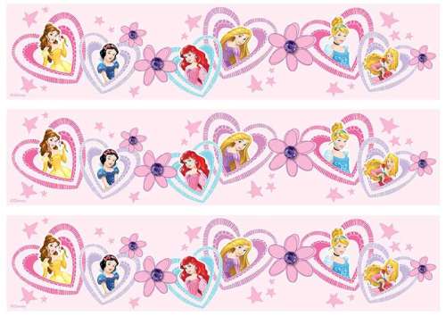 Disney Princess #3 Edible Icing Cake Strips - Click Image to Close